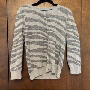 Banana Republic Sparkle Zebra Cardigan